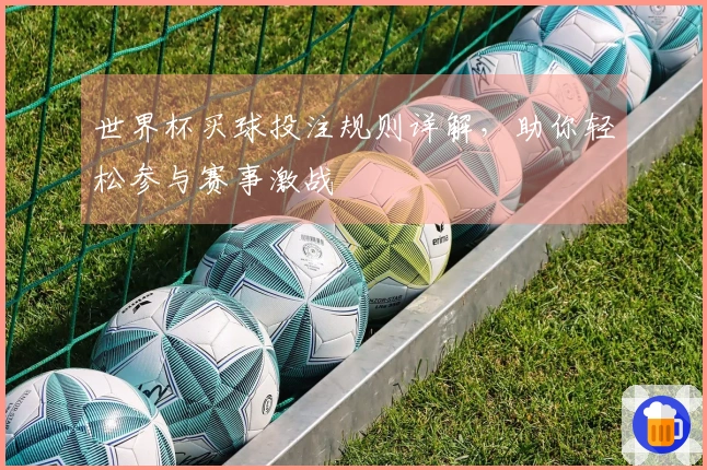 世界杯买球投注规则详解，助你轻松参与赛事激战